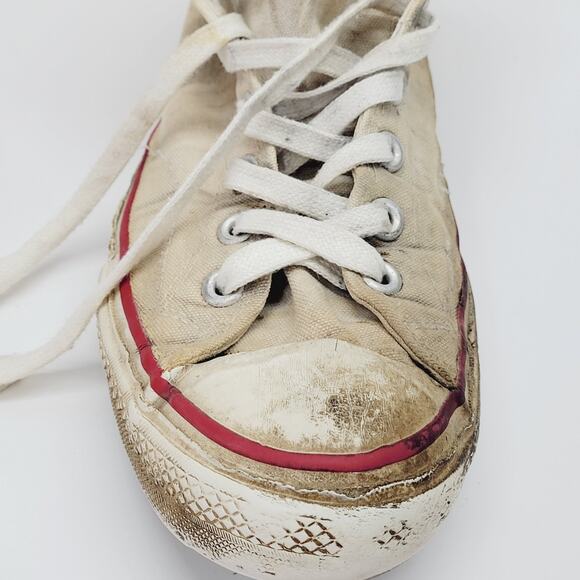 THRASHED Converse Chuck Taylor All Star Vintage 60’s 70s Blue Label USA 10 READ - Picture 10 of 16